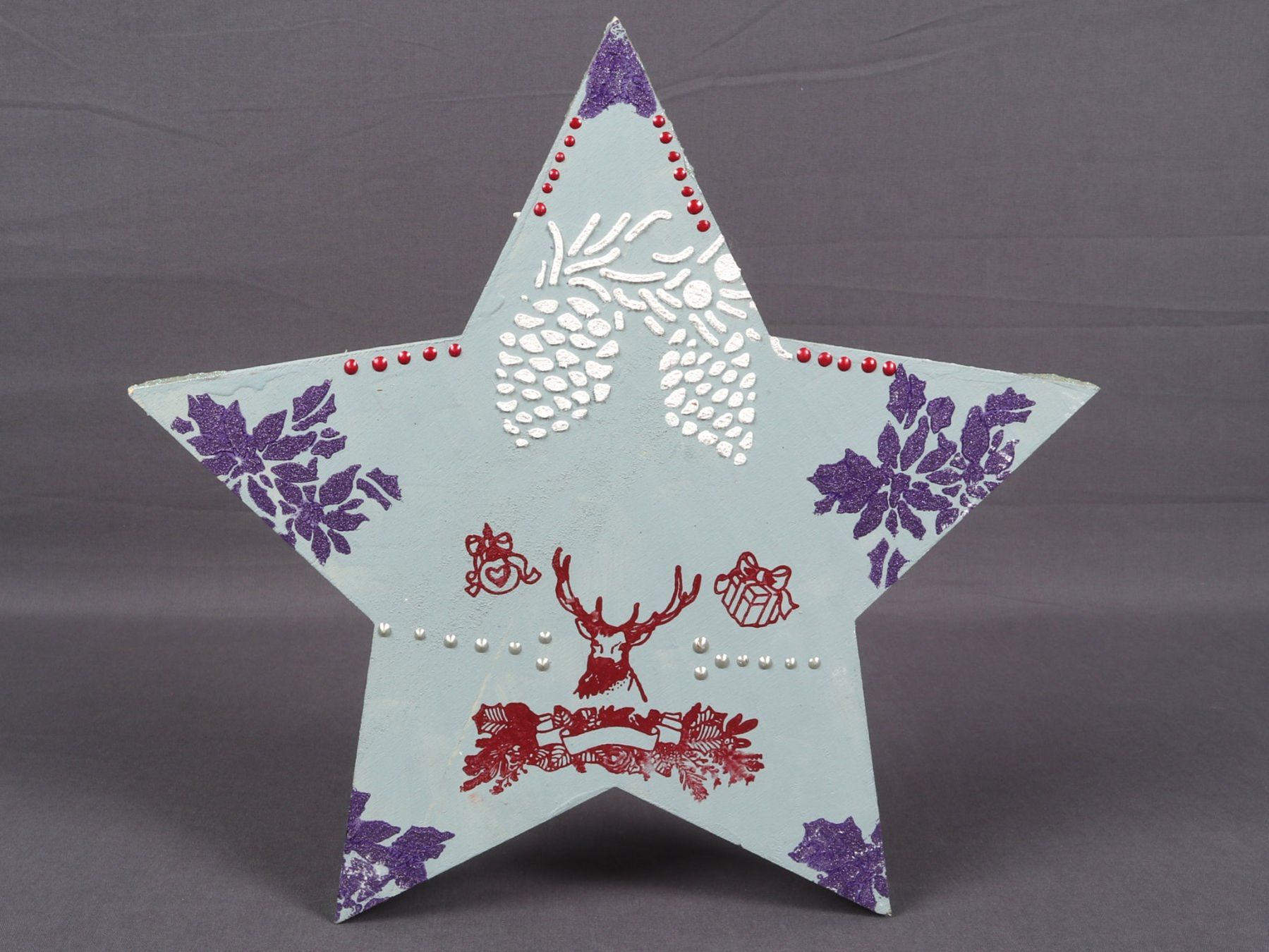 Tutte le decorazioni: WEIHNACHTSDEKO Bemalter Stern – Usato da Steinen venduto da Restwert_Steinen