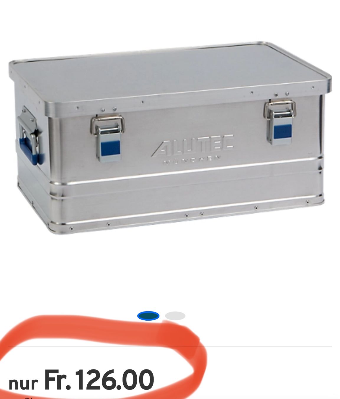 Transportkisten: Aluminiumbox Alutec Basic, Materialstärke 0,8 mm, stapelbar – Neu und originalverpackt aus Necker von liq24 2