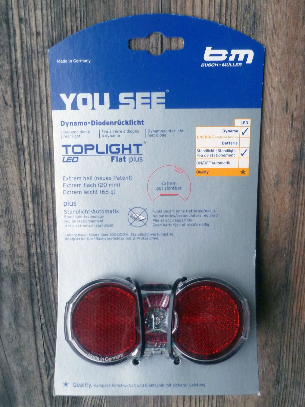 Busch + Müller Ersatzteile: Busch & Müller Toplight Flat S Plus l Rücklicht – Neu und originalverpackt aus Aarau von Rdodger