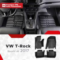5D Premium Auto Fussmatten TPE Set Volkswagen T- Roc ab 2017