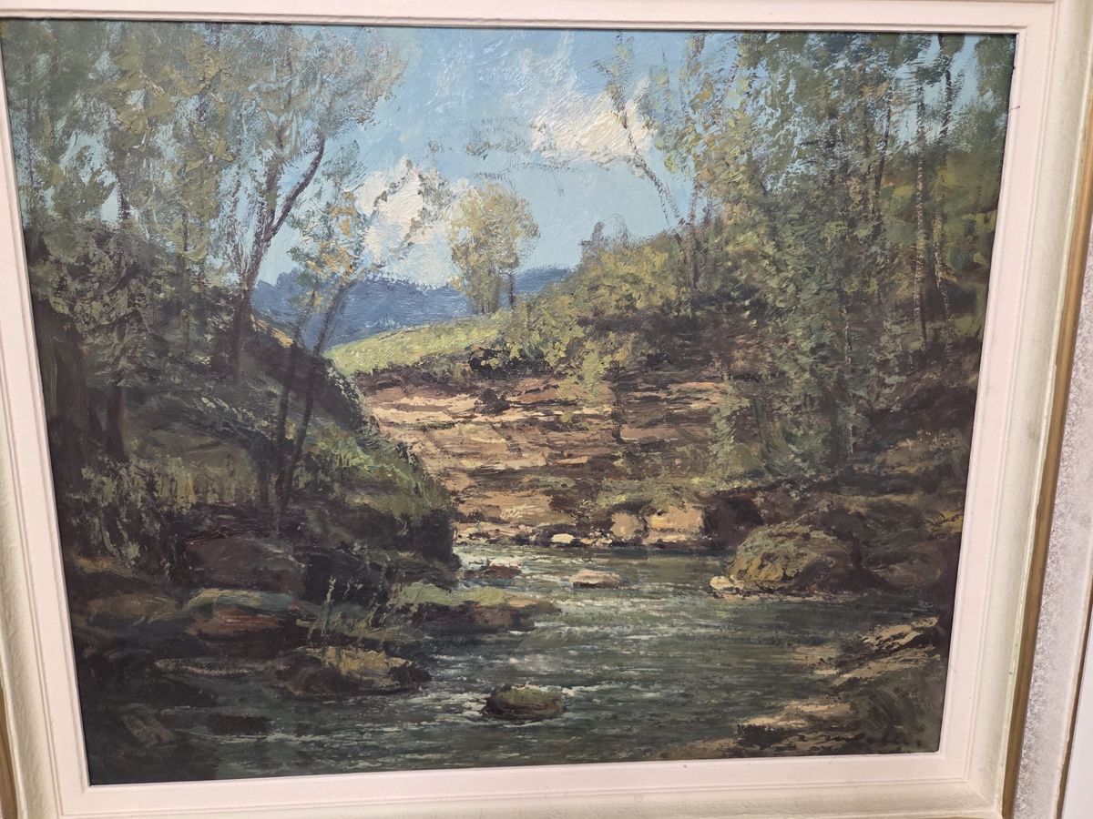 Tableaux: Ölgemälde Flusslandschaft mit Signatur  – D'occasion à Dietikon par brocki-eyra 7