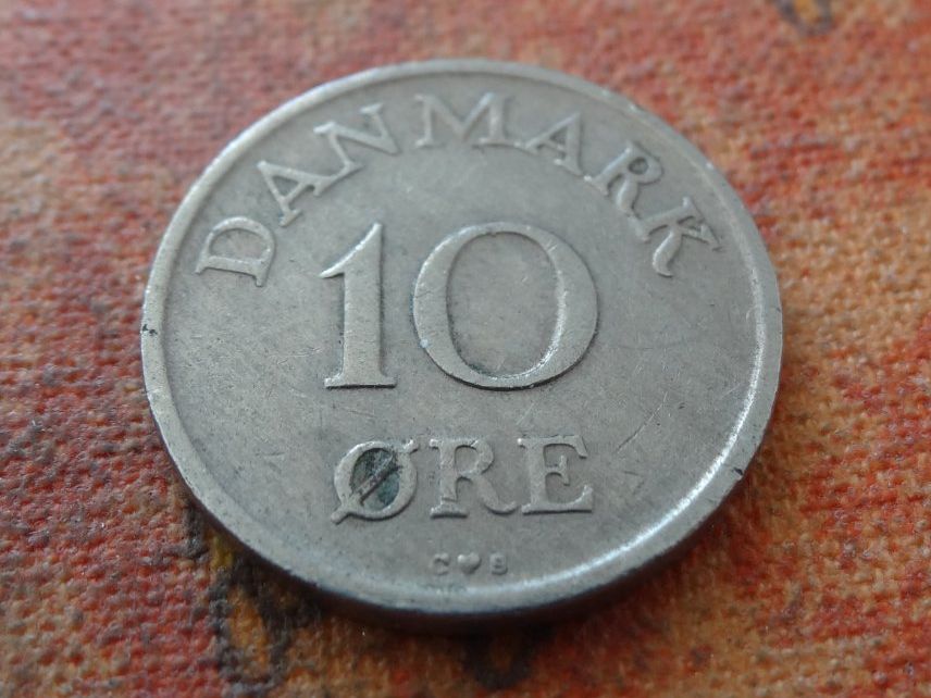 Tutti le monete: DANEMARK  10  Ore  1957  (P) – Usato da Romanel-sur-Lausanne venduto da Swift13 1