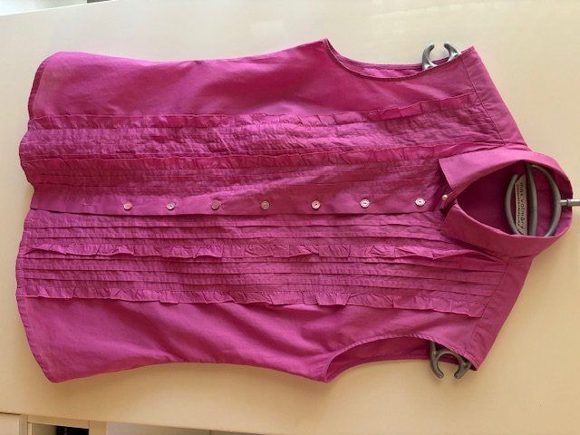 Camicette: Rüschenbluse Max Volmàry, ohne Ärmel pink – Usato da Bülach venduto da Gluecksgriff
