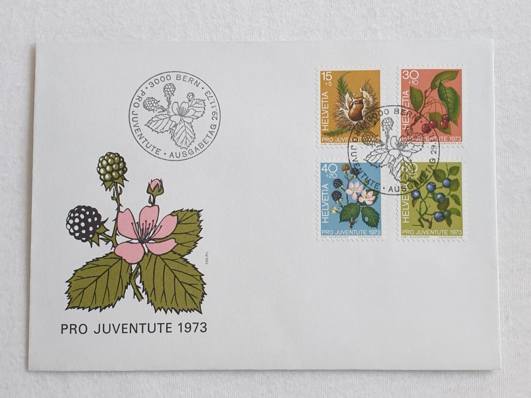 Tutti i francobolli: (20) Pro Juventute 1973 mit ET Stempel – Usato da Schwarzhäusern venduto da Inot3 9
