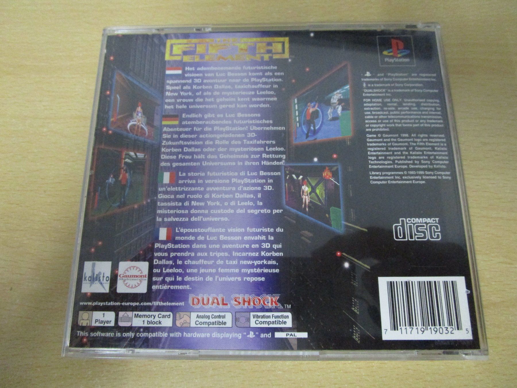 Sony Giochi: The Fifth Element Playstation 1 PSX PS One PS1 – Usato da Goldau venduto da agestuffer 1