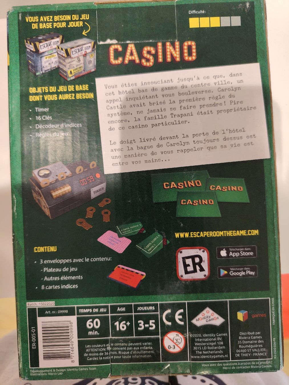 Giochi: extension "escape Room Casino" – Nuovo (secondo la descrizione) da St Gallen venduto da pat_t76j 1