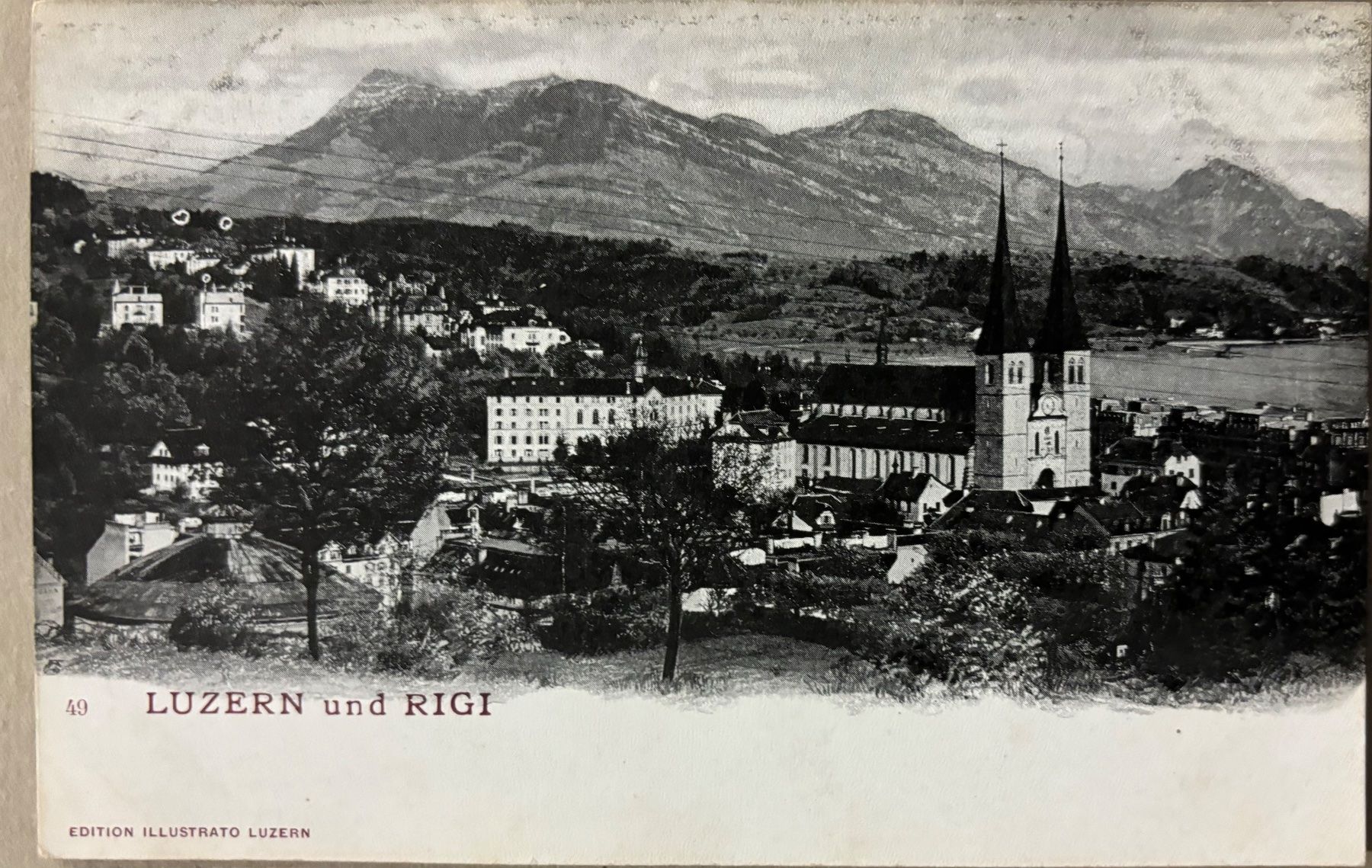 Ansichtskarten: Luzern und Rigi – Gebraucht aus Frauenfeld von Merk52