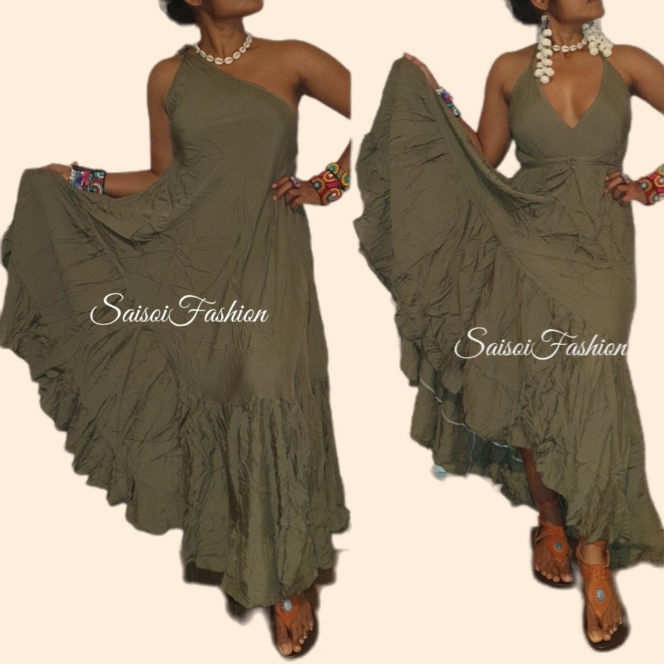 Kleider: Sommer boho Chic Strand Maxikleid XS-L – Neu und originalverpackt aus Ebmatingen von SaisoiFashion 1