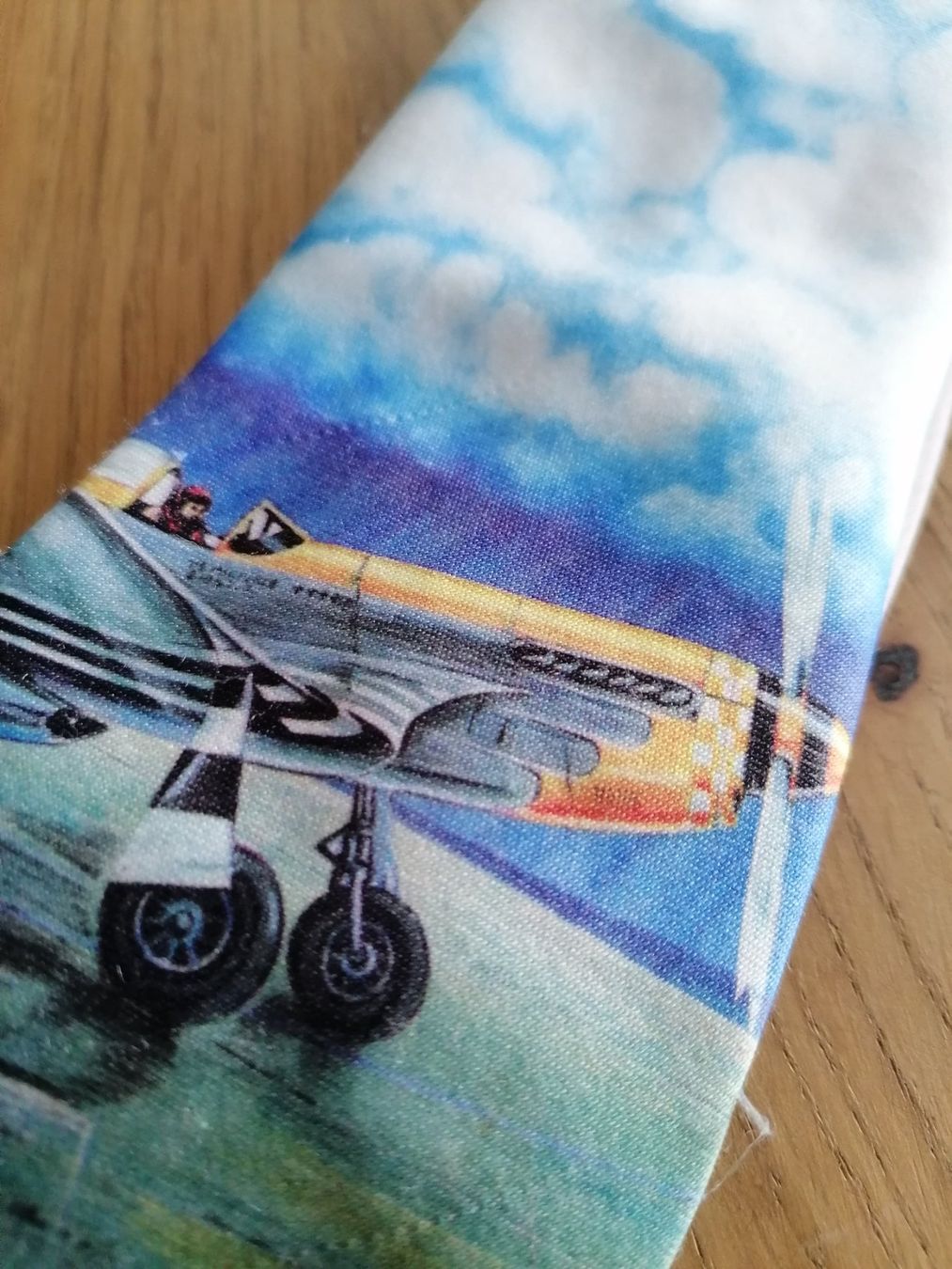 Cravatte: Ralph Marlin - P-51 Mustang - Krawatte Nr. 77 – Usato da Basel venduto da vintagecollector 1