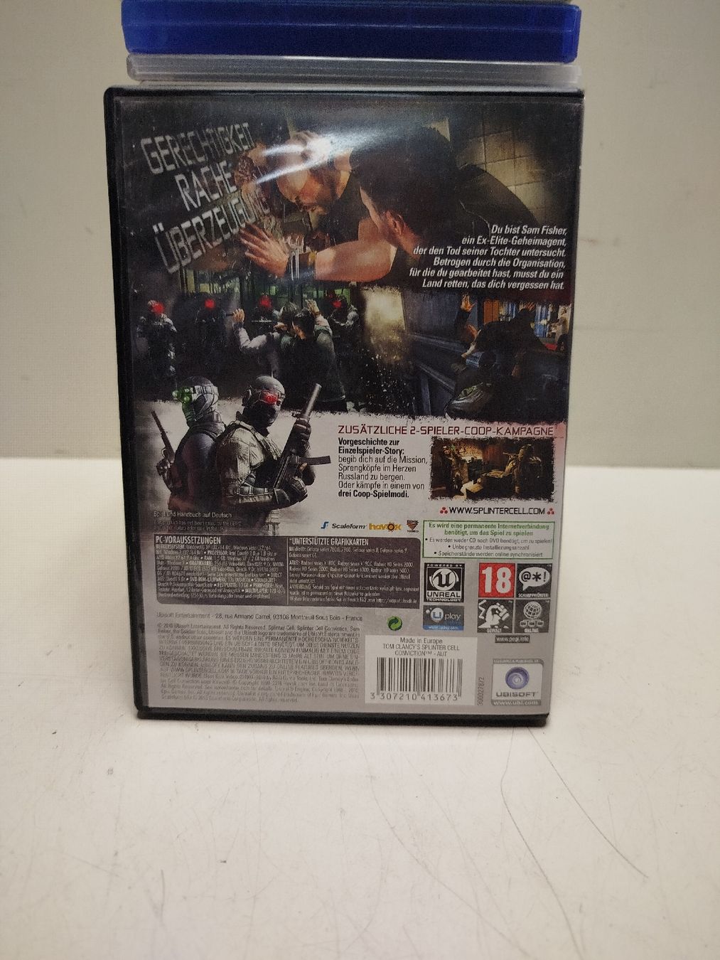 Giochi: Tom Clancy's Splinter Cell Conviction PC DVD-ROM Spiel(em48) – Usato da Künten venduto da Schnaepplihuus 1