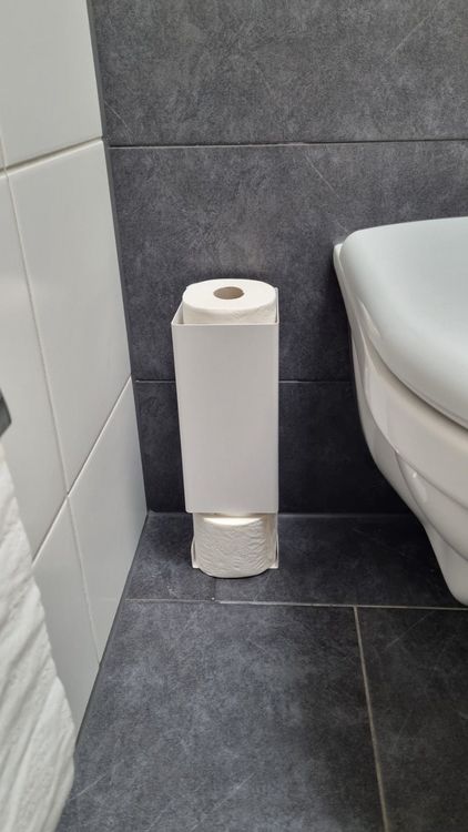 Smedbo Ice Reserve-Toilettenpapierhalter – Chrom, Für 1 Rolle, Mit Verdeckter Befestigung – Schwedisches Design