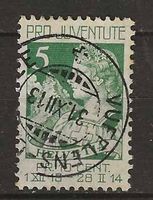 PJ013 - Pro Juventute 1913 vollstempel Vufflens 31.12.1913