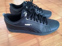 Sneakers Puma Smash Schwarz, echt Leder, Grosse 39