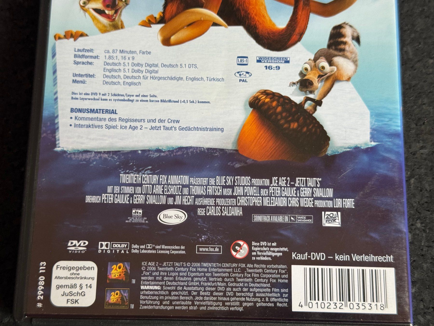 Tous les DVDs: ICE AGE 2 "Jetzt taut's" DVD DE/EN – D'occasion à Fribourg par tschjoly 3