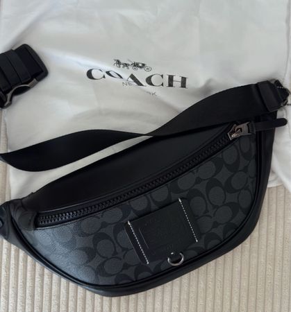 ORIGINAL Coach Signature Belt Bag Men