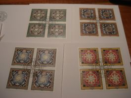 Liechtenstein, FDC Elemente, 1994, FDC Satz, Einzel + 4er