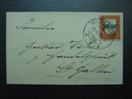 1922  Pro Juventute-Klein-Brief,  Fr. 2.-- / SBK Fr. 20.--