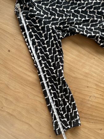 Wickelkleid, gemustert schwarz-weiss, Grösse S