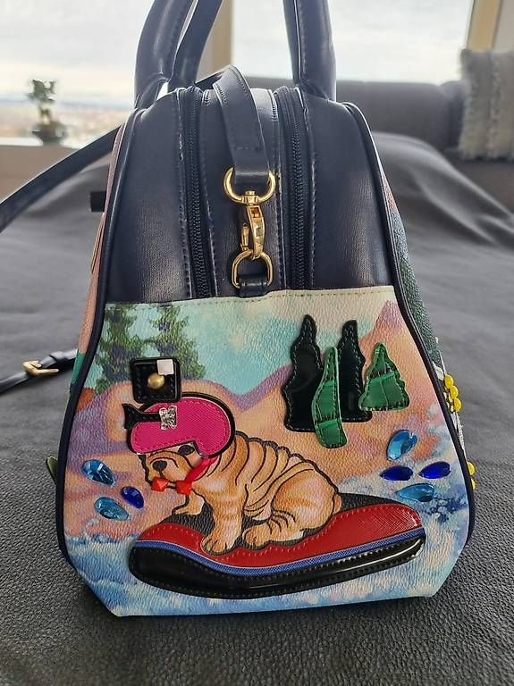 Borse: Handtasche exklusiv einzigartig Hundemotive 3D – Usato da Ostermundigen venduto da d-p73 4