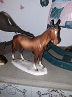 Porzellan Pferde Figur der Manufaktur Hertwig, Top 
