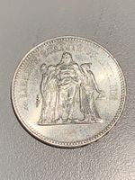 50 Francs Frankreich 1975 Silber MÜNZE, seltene Sammlermünze