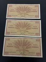3x100 Markkaa, 1957 froulaufennemer