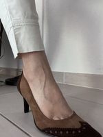 Damen Pumps braun Wildleder Grösse 37 guter Zustand