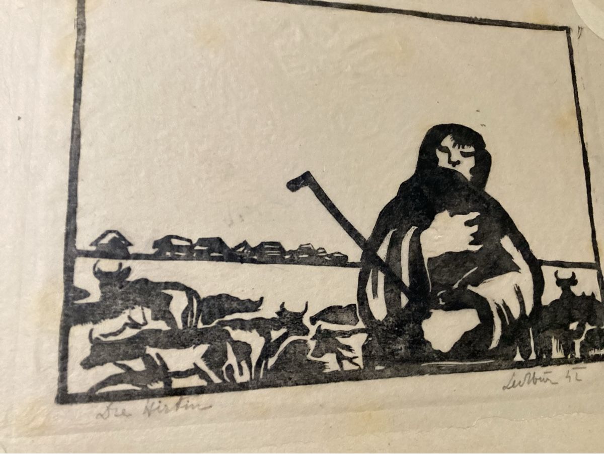 Xilografie: HOLZSCHNITTE VON EUGEN LEDEBUR 1942 – Usato da Münchenstein venduto da NoSu98 1