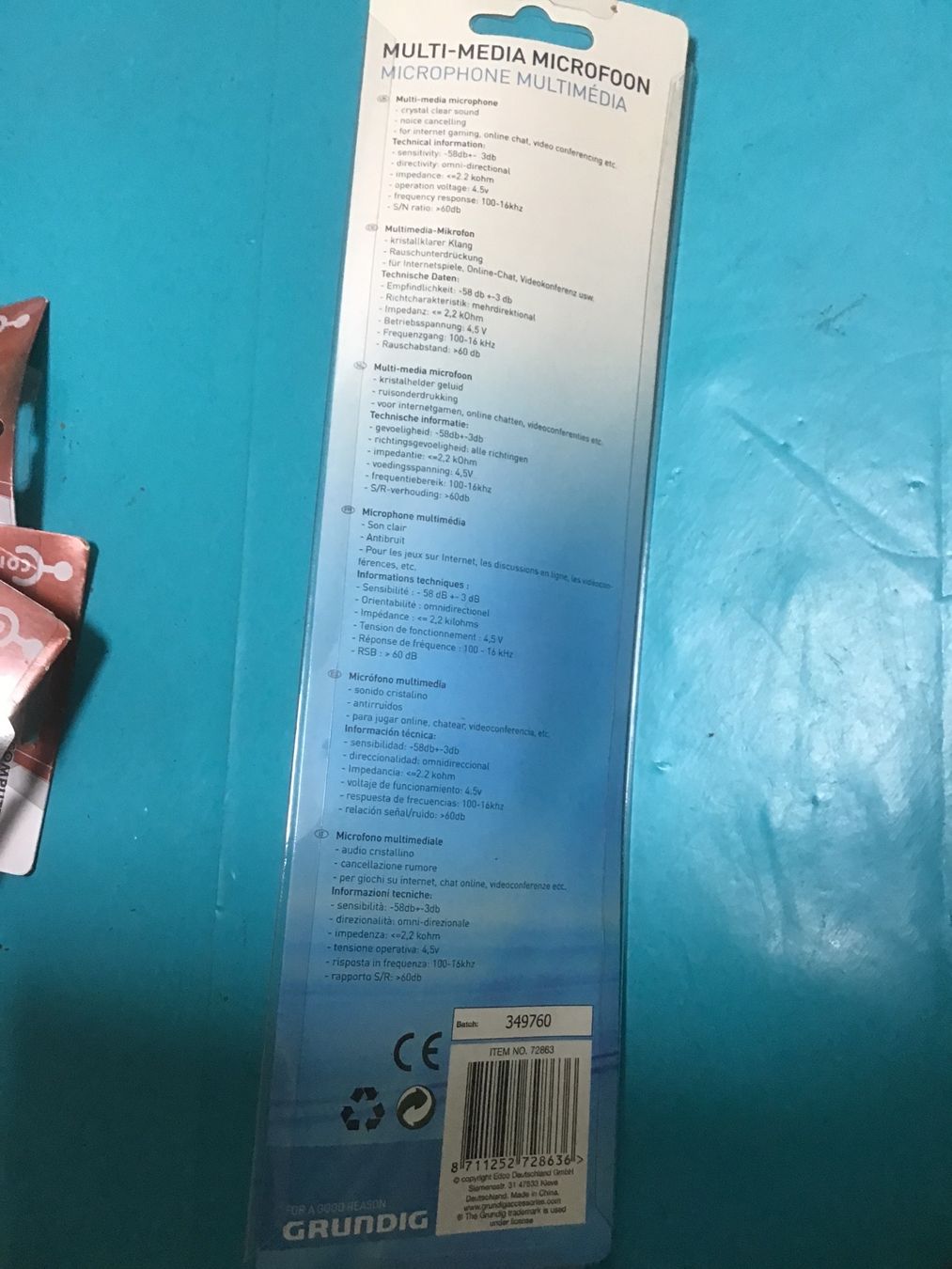 Microfoni: Lot de 10 microphone Grundig – Nuovo e nell'imballaggio originale da Lausanne venduto da topthai 3