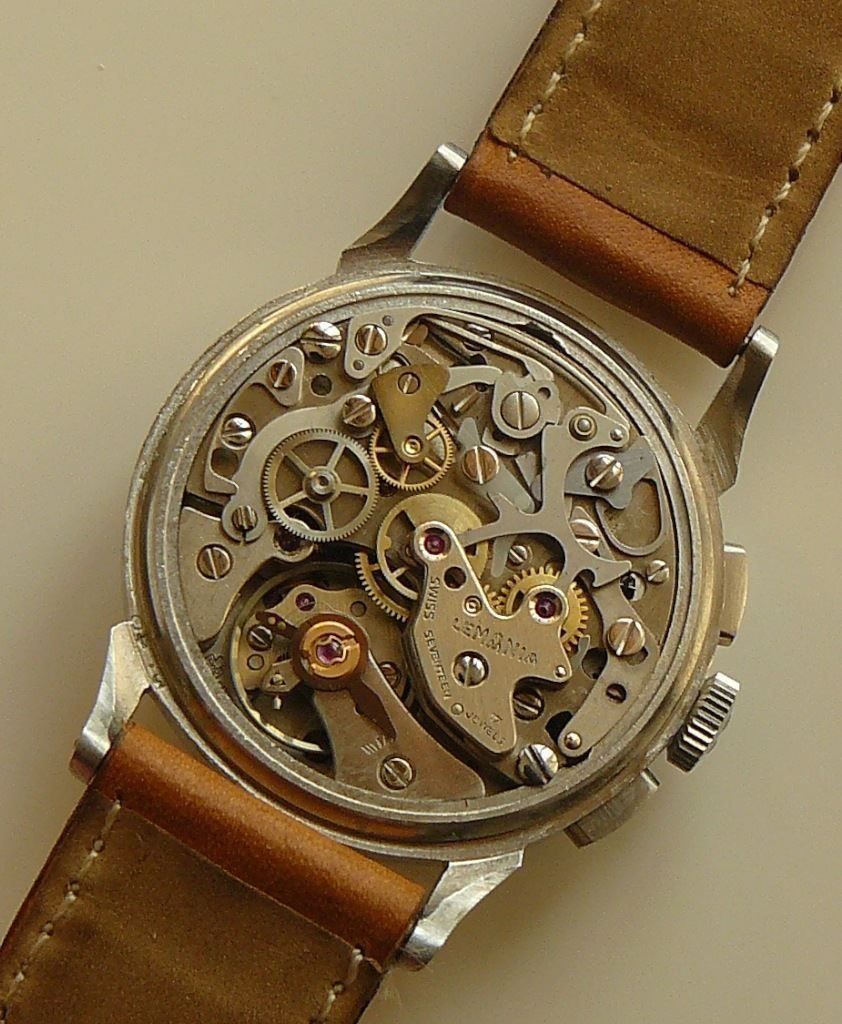 Lemania Uhren: LEMANIA Chrono Cal 1872 - ø 32 mm 1969 - Stahl - Handaufzug – Gebraucht aus Appenzell von Zimiuno 8