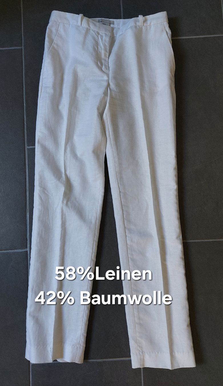 H&M Pantaloni: Neue H&M Sommerhose Leinen Gr.36 – Nuovo (secondo la descrizione) da Balsthal venduto da Trendline55
