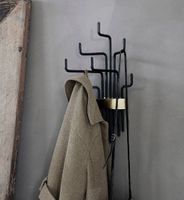 Kleiderhaken - house doctor / Pipes Hookes, schwarz-matt