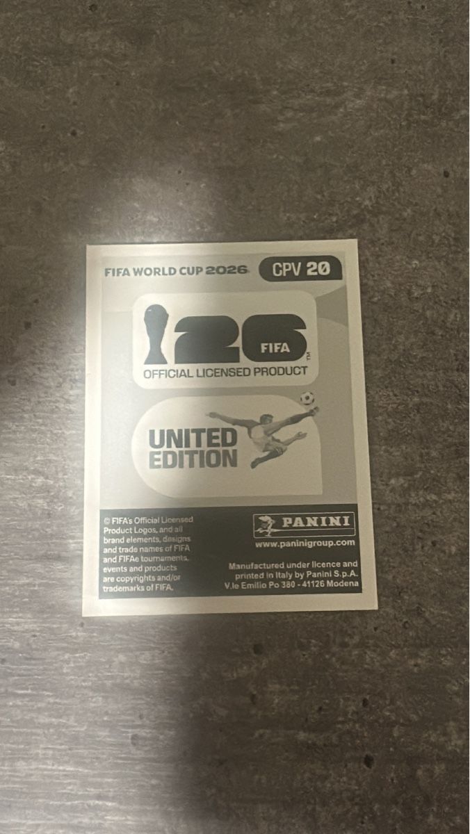 Panini Carte collezionabili: CPV 20 , FIFA WORLD CUP 2026 PANINI  – Nuovo (secondo la descrizione) da Frauenfeld venduto da 1PegPeg1 1