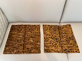 NEU 2x Kissenbezug Leopard – Braun Schwarz – Dekokissen 🐆