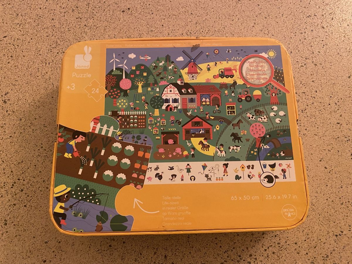 Janod Puzzles: Janod Puzzle Bauernhof mit Suchspiel – Neu (gemäss Beschreibung) aus Maur von Masazh 2