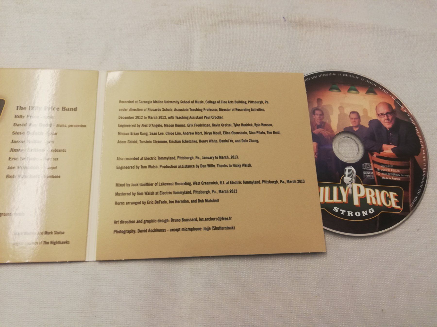 CDs: BILLY ORICE - STRONG – Gebraucht aus Bern von Vinylsound.ch 2