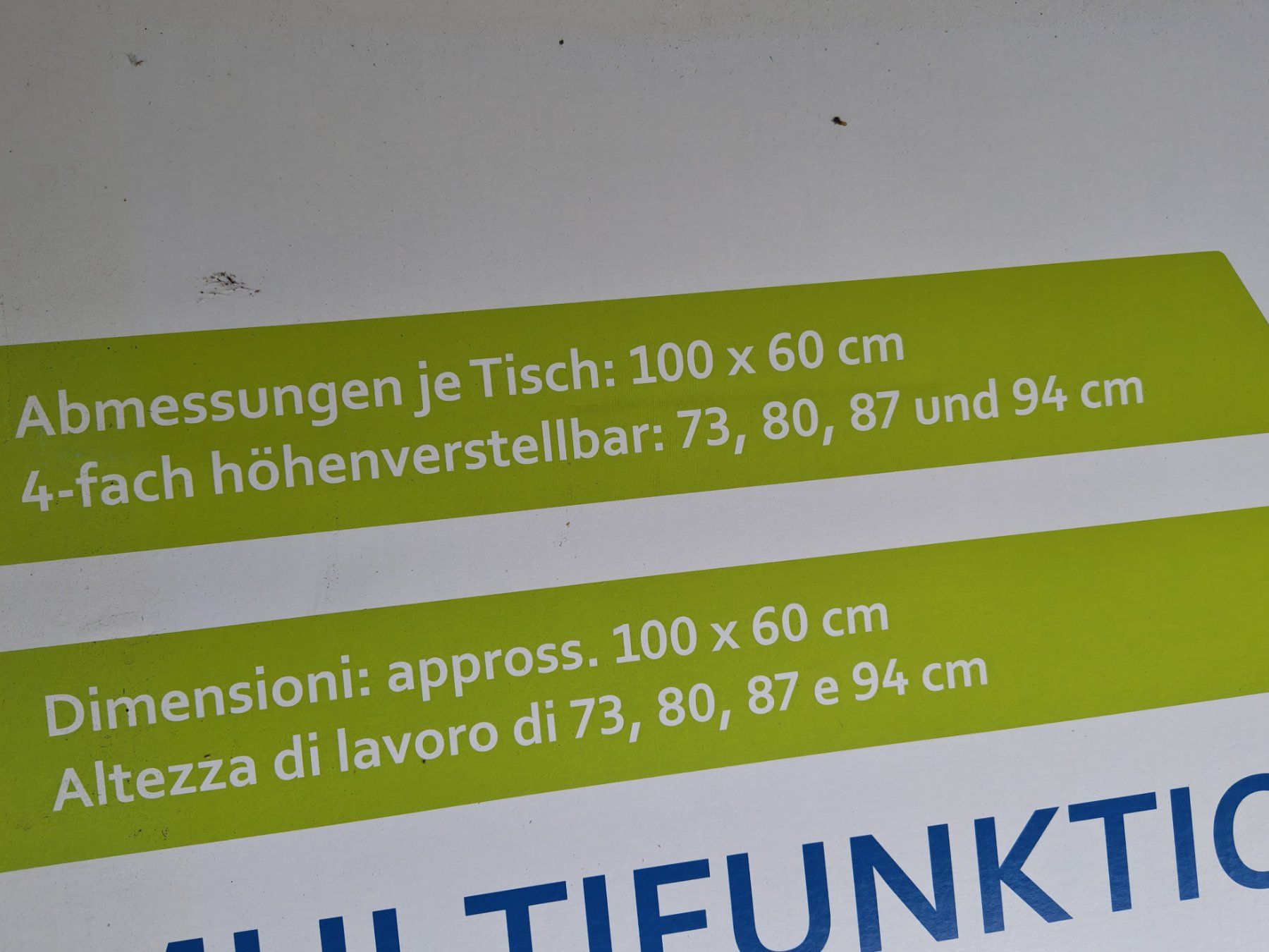 Set di tavolo e panche: Multifunktionstisch 3tlg.Flohmarkttisch Campingtisch – Nuovo e nell'imballaggio originale da Uerkheim venduto da Justi.y 4