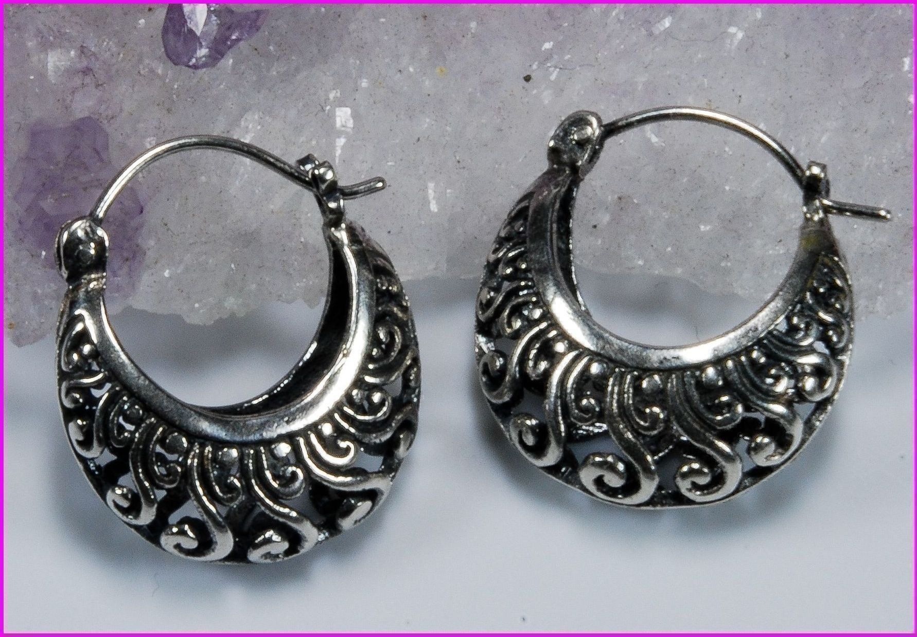 Orecchini pendenti & Orecchini a lobo: Silber-Creolen - Oriental 925 Silber – Nuovo e nell'imballaggio originale da Oberglatt ZH venduto da Goldfee1