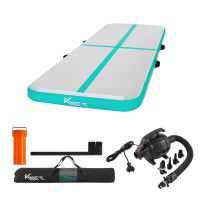 KM Fit Turnmatte Aufblasbar 4m Mint Grün
