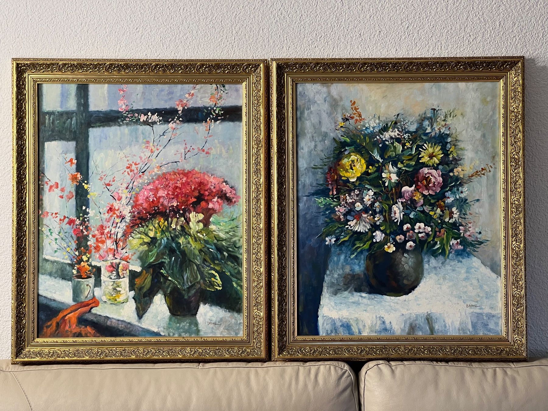 Gemälde: Zwei Impressionistische Elemente von BREHME! – Gebraucht aus Basel von pmART