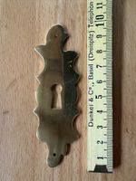 Schlossschild aus Messing 