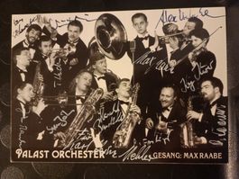 Palast Orchester & Max Raabe - handsignierte Autogrammkarte