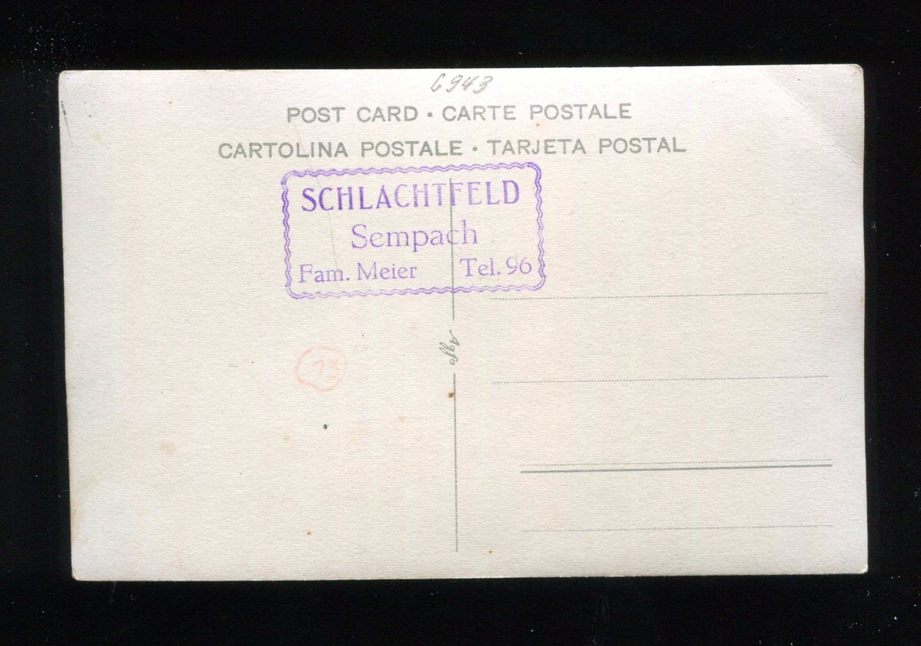 Cartoline postali: Sempach, Winkelried-Denkmal – Usato da Aarau venduto da Elmaar41 1