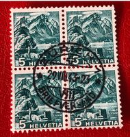 4er Block Nr.202  mit Stempel  Zürich
