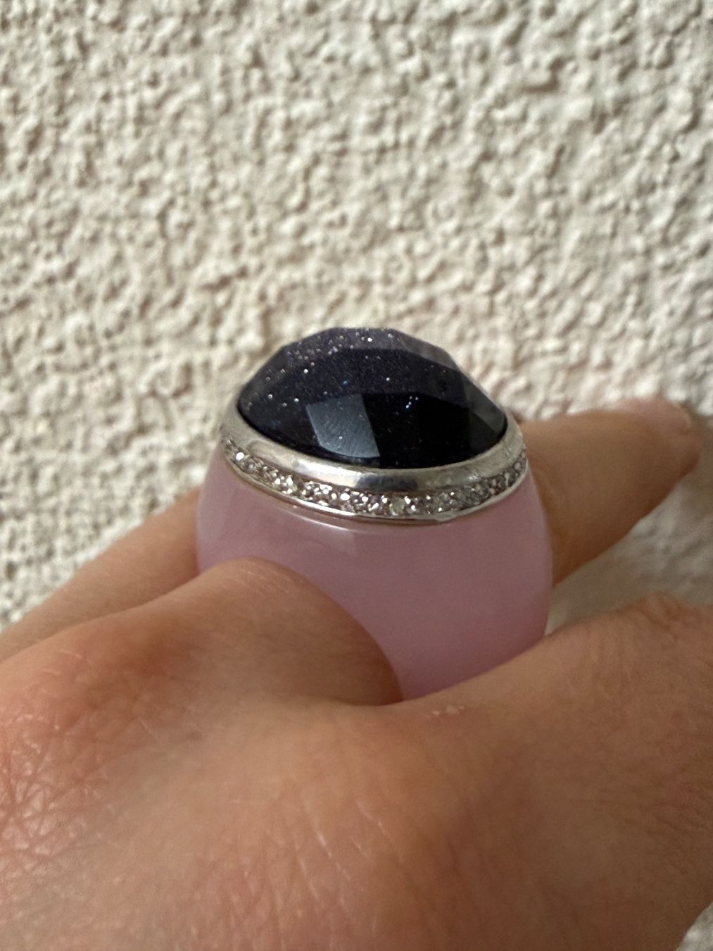 Anelli: Massiver Rosenquarz Ring – Usato da Spiegel b. Bern venduto da Rogger72 3