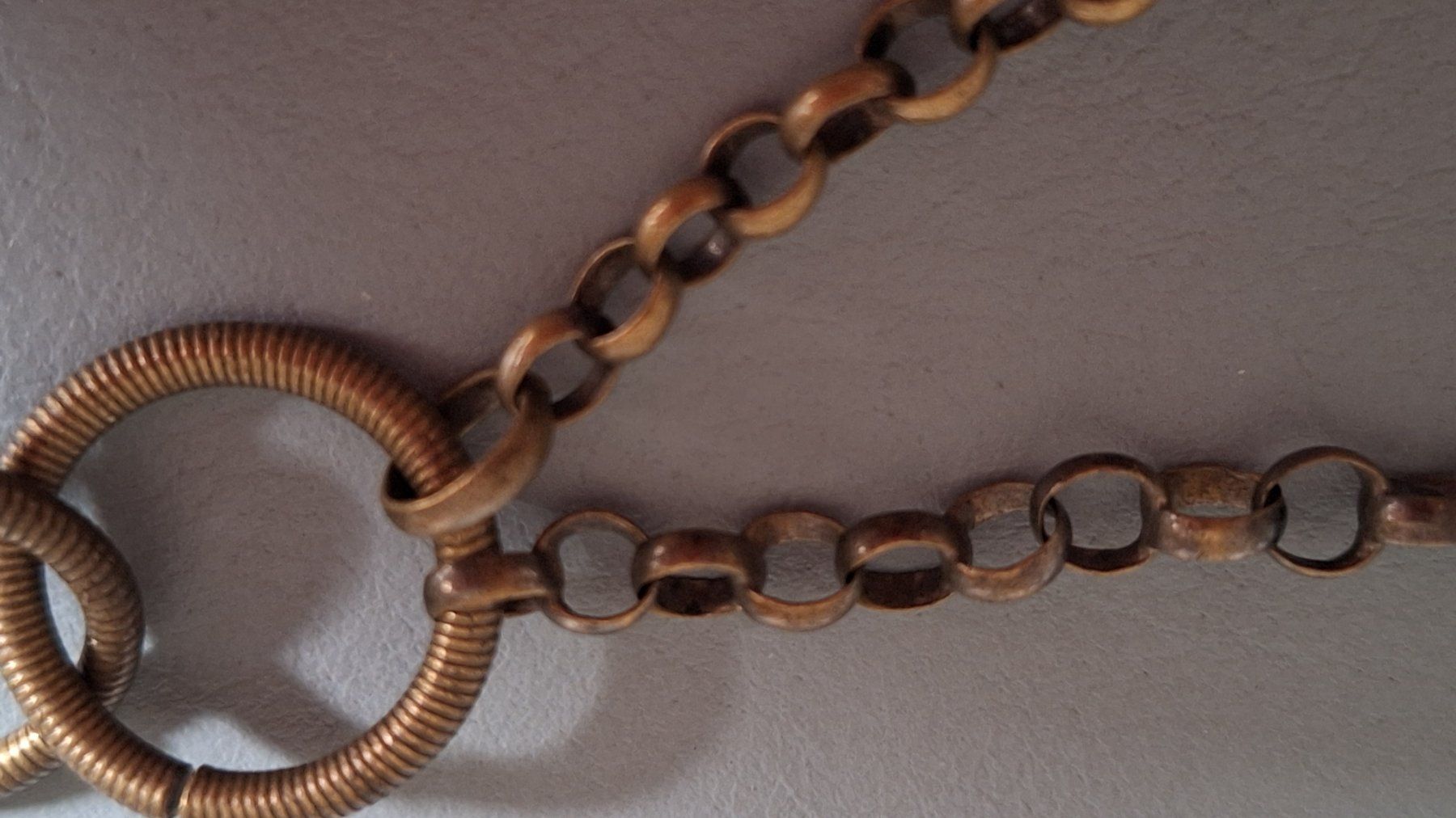 Ketten: Vintage Kette Doppelt ,  lang Messing – Gebraucht aus Arlesheim von shopradl 1