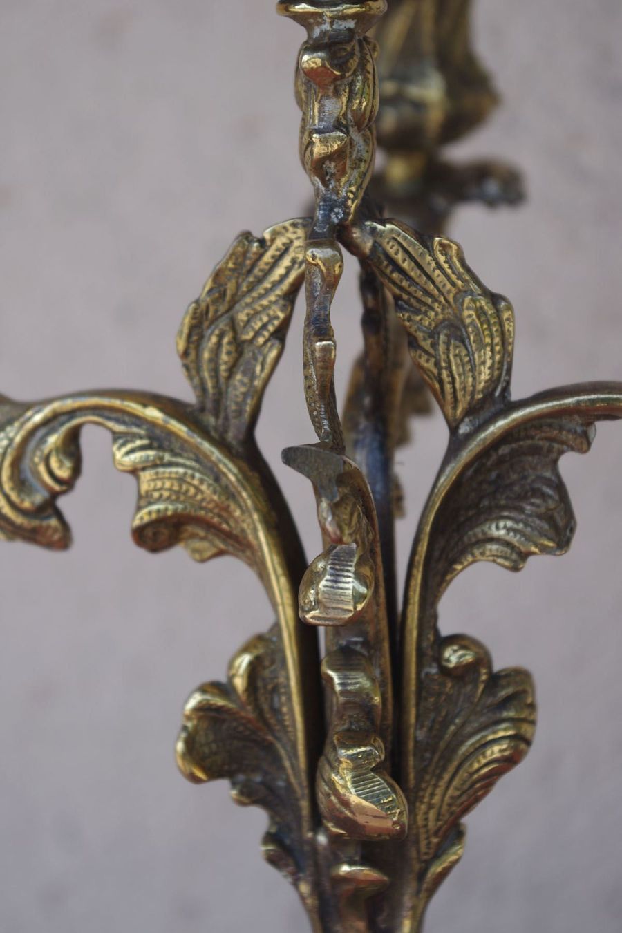 Kerzenständer: Art Nouveau Kandelaber 45cm – Gebraucht aus Meggen von Trouvaillen 3