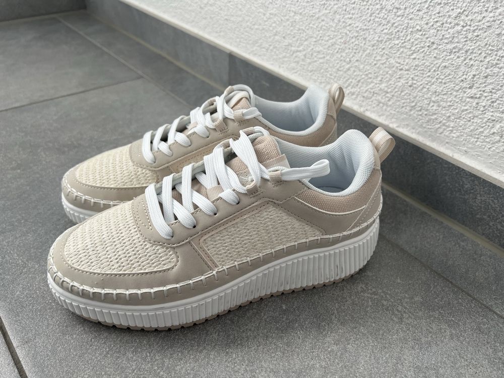 CATWALK Sneaker 37 beige/weiss Frühlingsstil (Neu und