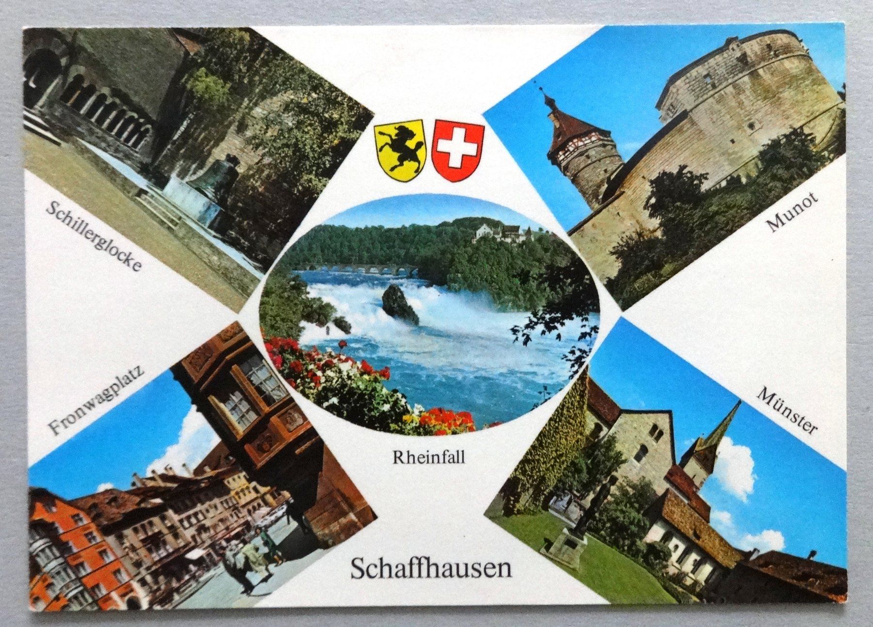 Ansichtskarten: Schaffhausen/Rheinfall – Gebraucht aus Fétigny von Billy2miny