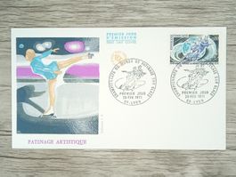 TR100 Enveloppe + Timbre France 1971